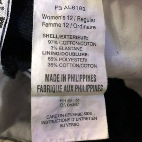 Vintage Columbia Navy Chinos Womens 12 Used - Picture 9 of 16